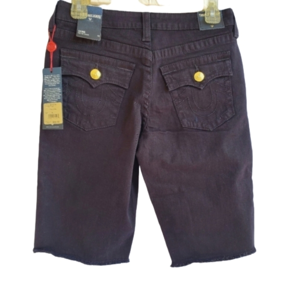 NWT True Religion Boys' Geno Frayed Denim Jean Short Sz 14 - Picture 3 of 13